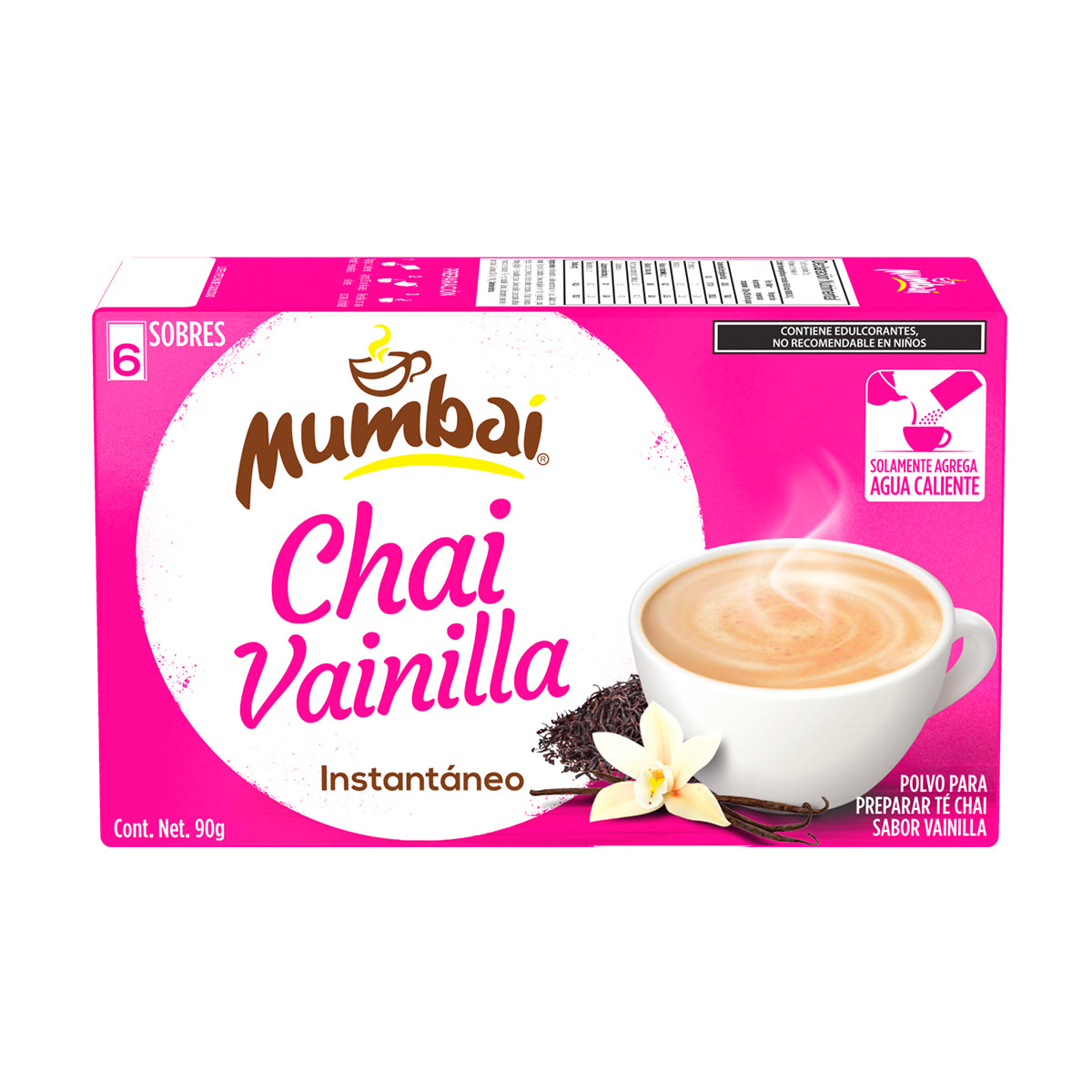 Mumbai Té Chai sabor Vainilla 6 sobres