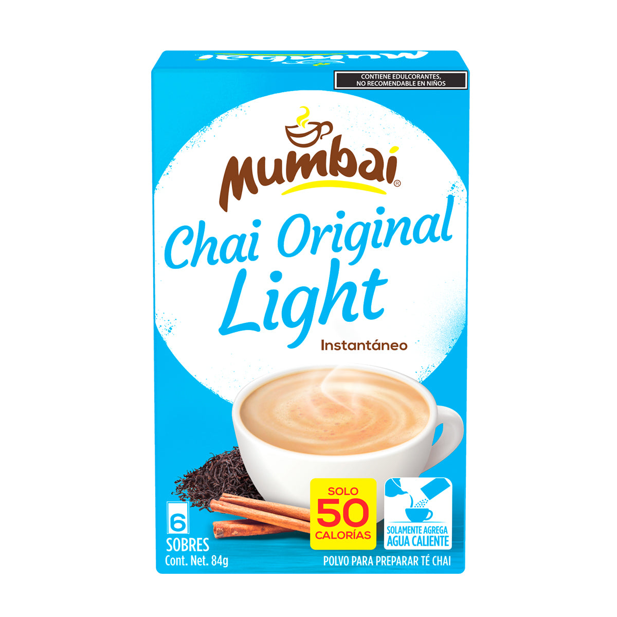 Mumbai Té Chai Light Original 6 sobres