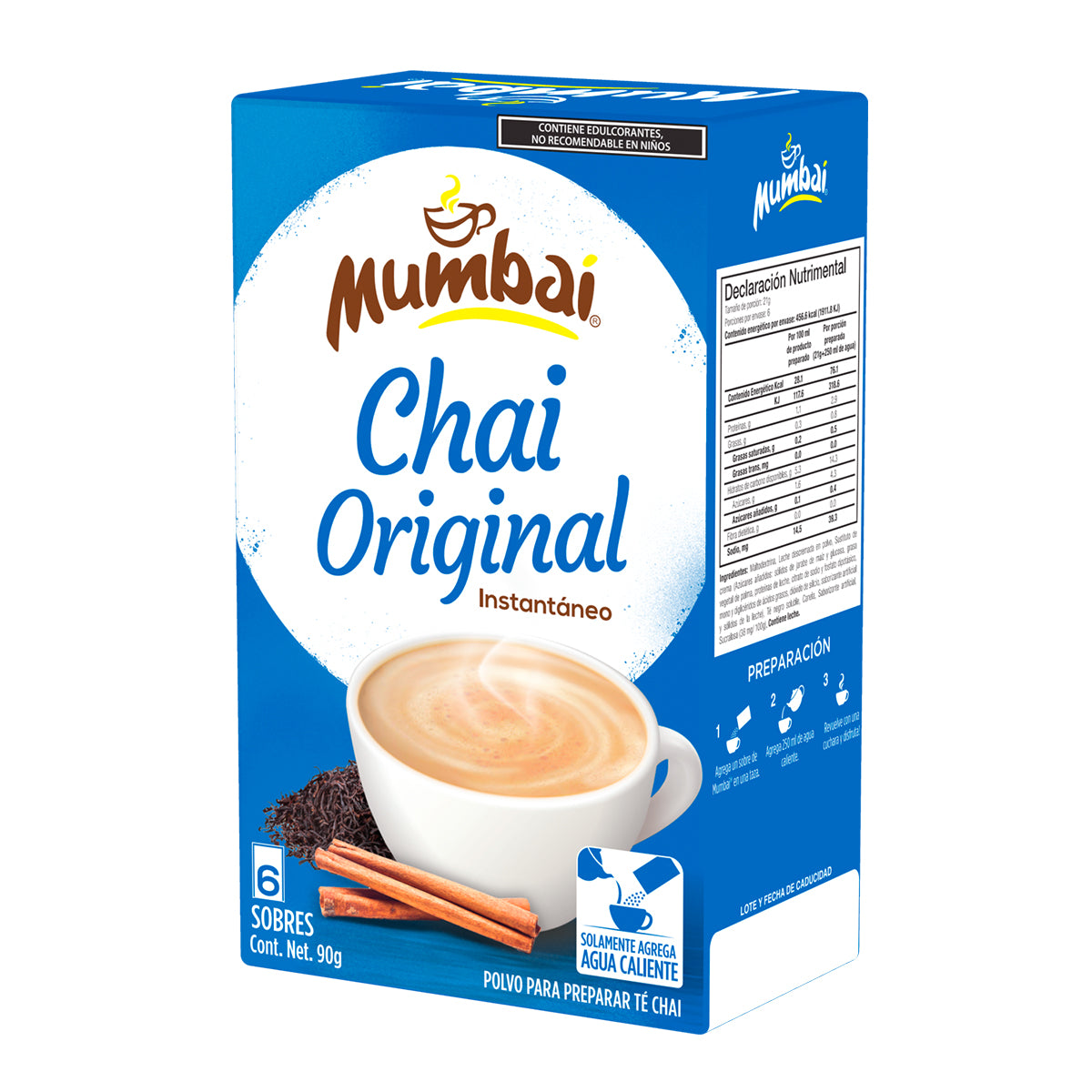 Mumbai Té Chai Original 6 sobres