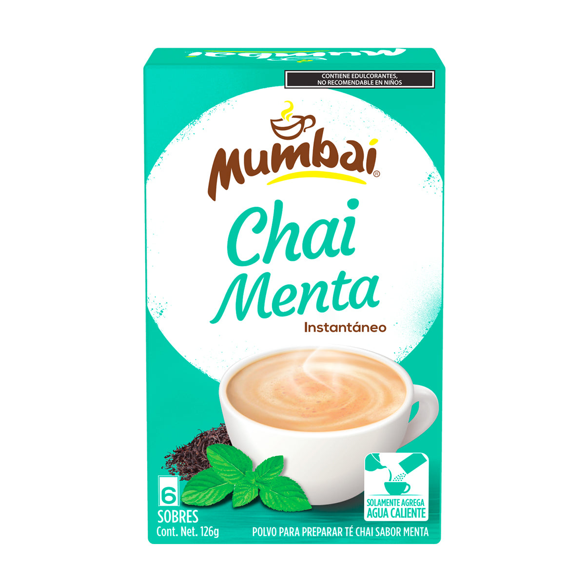 Mumbai Té Chai sabor Menta 6 sobres