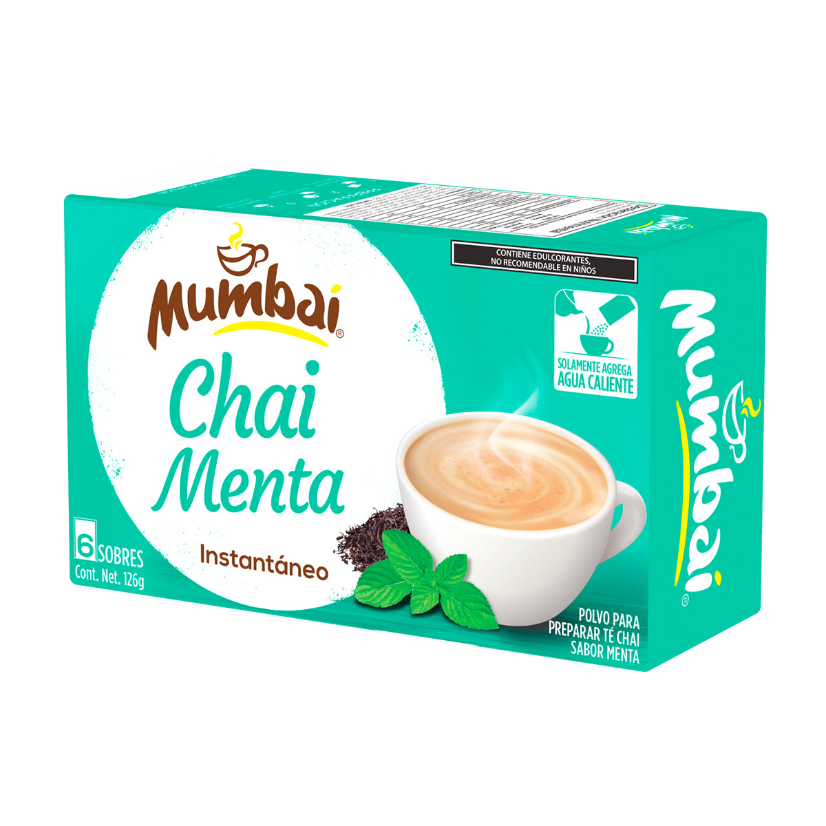 Mumbai Té Chai sabor Menta 6 sobres