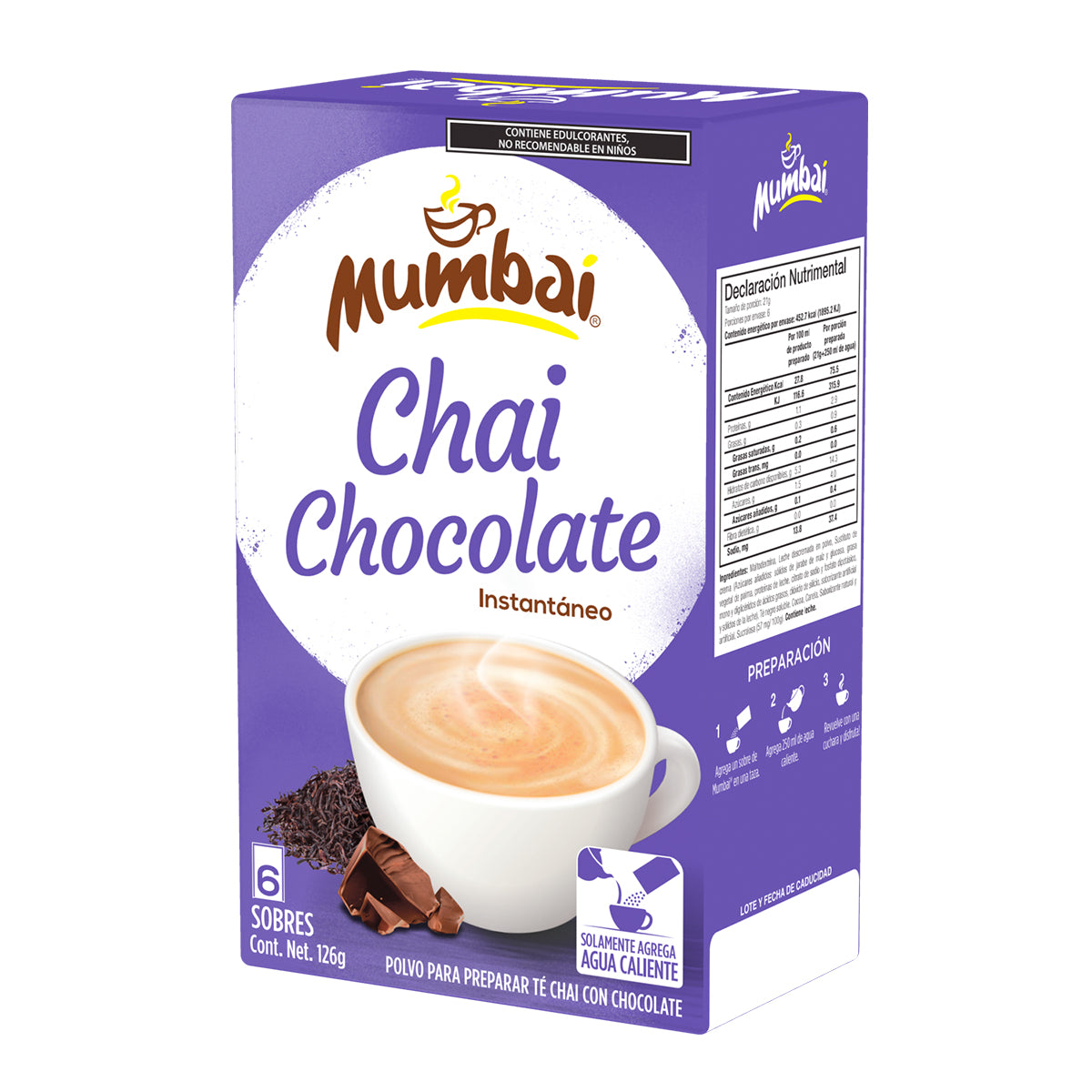 Mumbai Té Chai Chocolate 6 sobres