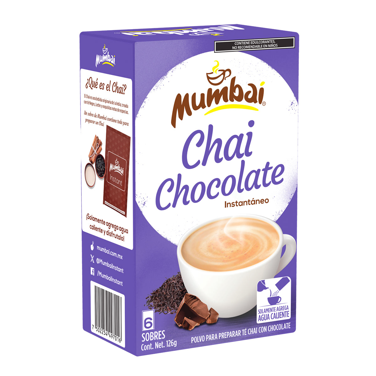 Mumbai Té Chai Chocolate 6 sobres