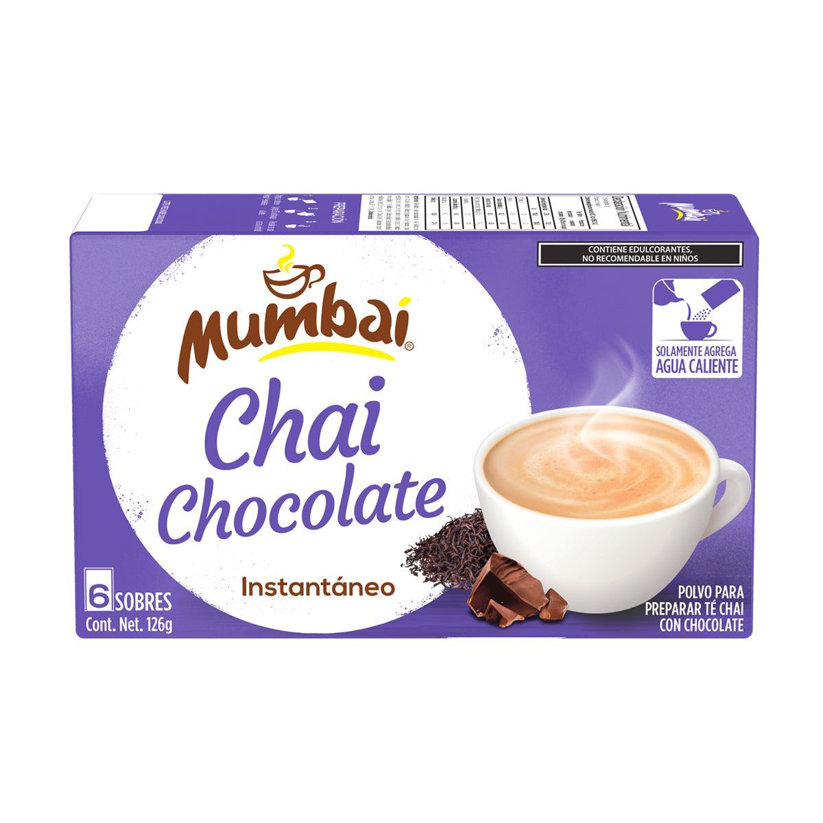 Mumbai Té Chai Chocolate 6 sobres