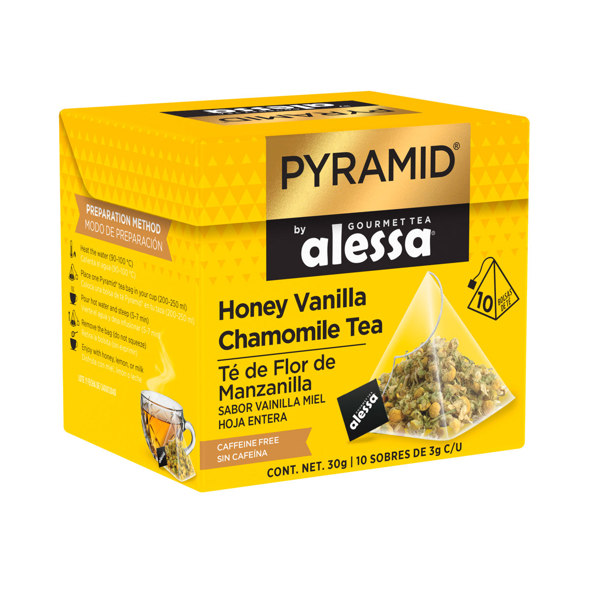 Pyramid Alessa Té Honey Vanilla Chamomile Tea