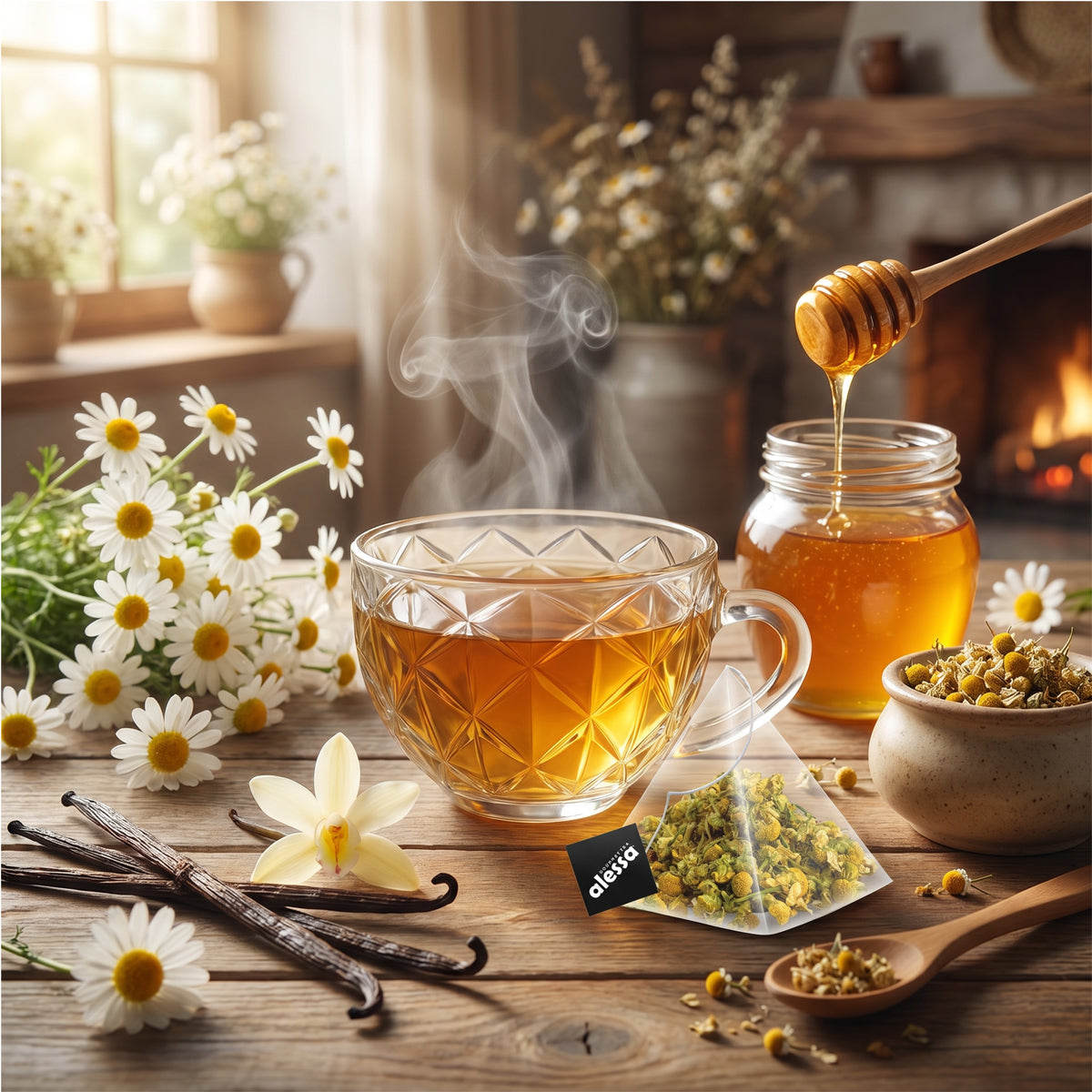 Pyramid Alessa Té Honey Vanilla Chamomile Tea