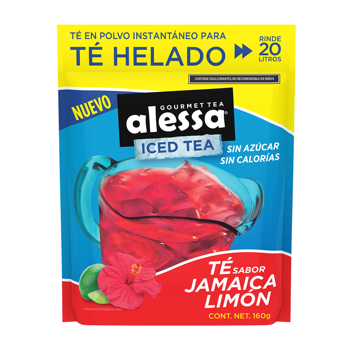 Alessa Té Helado sabor Jamaica Limón
