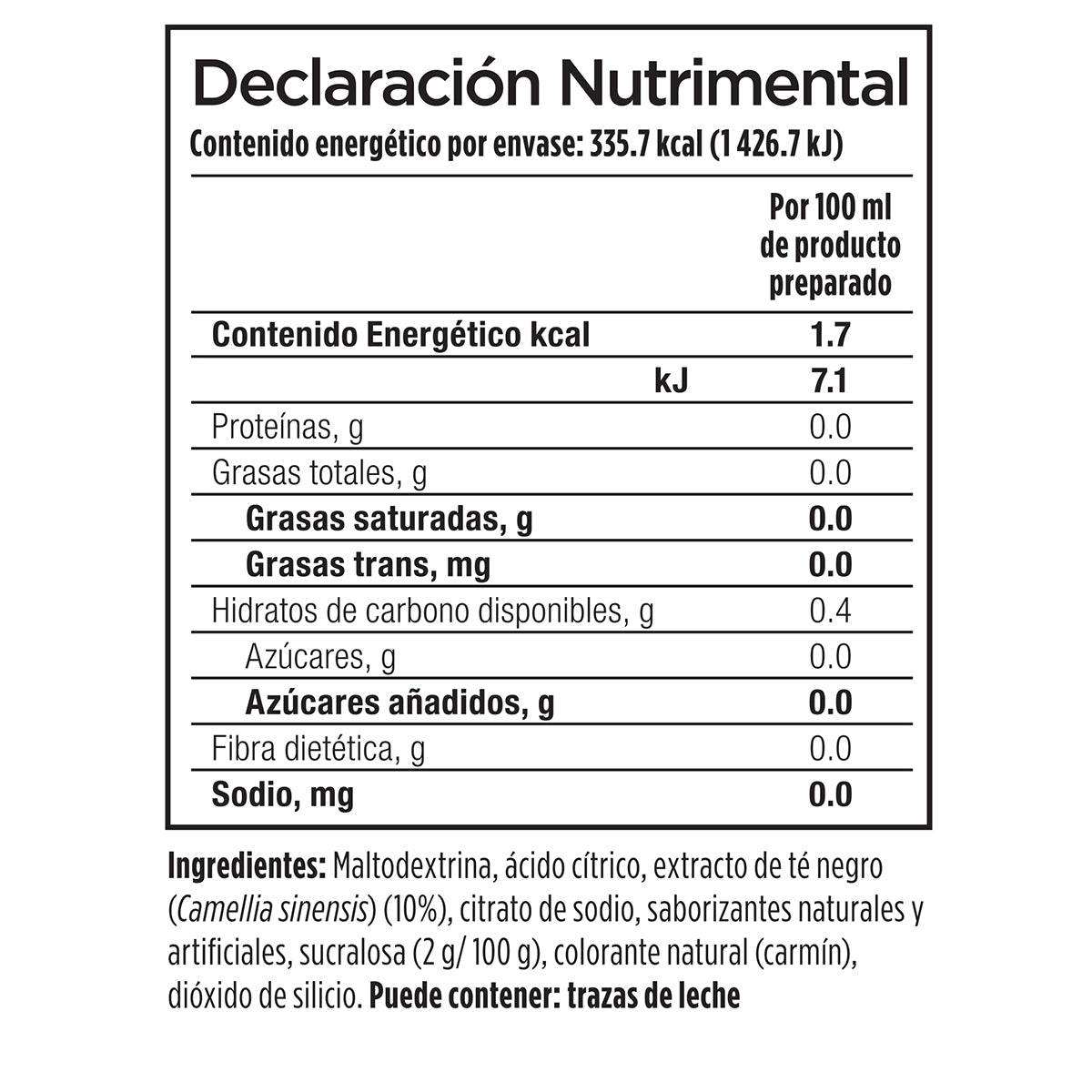 Alessa Té Helado sabor Jamaica Limón