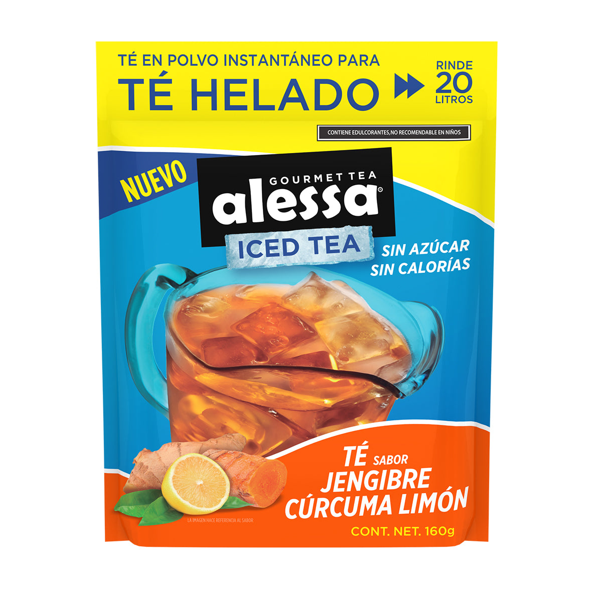 Alessa Té Helado Jengibre Cúrcuma Limón
