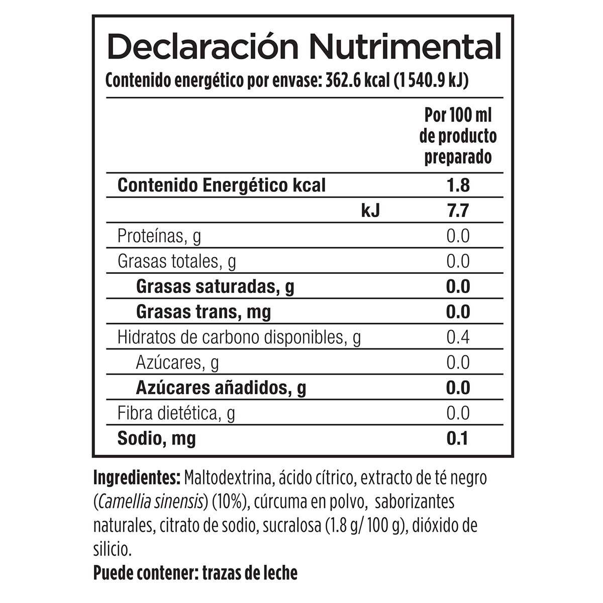 Alessa Té Helado Jengibre Cúrcuma Limón