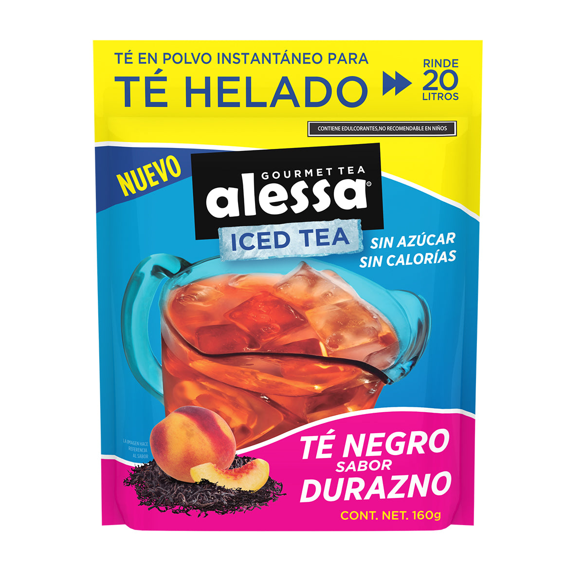 Alessa Té Helado sabor Negro Durazno