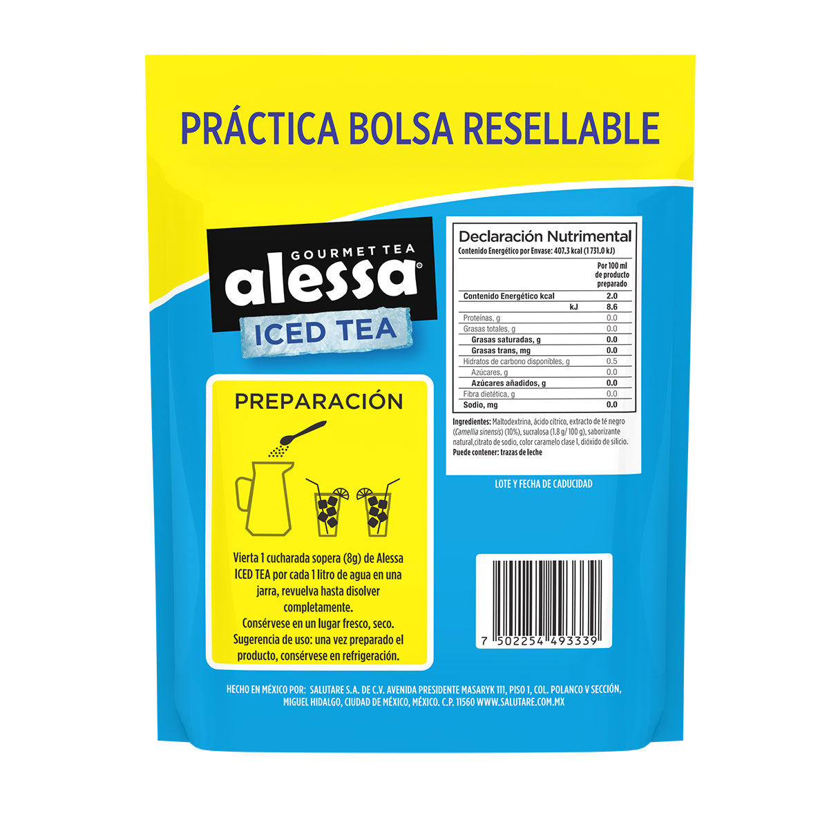 Alessa Té Helado Negro Limón