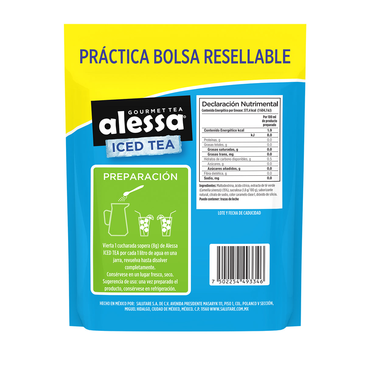 Alessa Té Helado Verde Limón