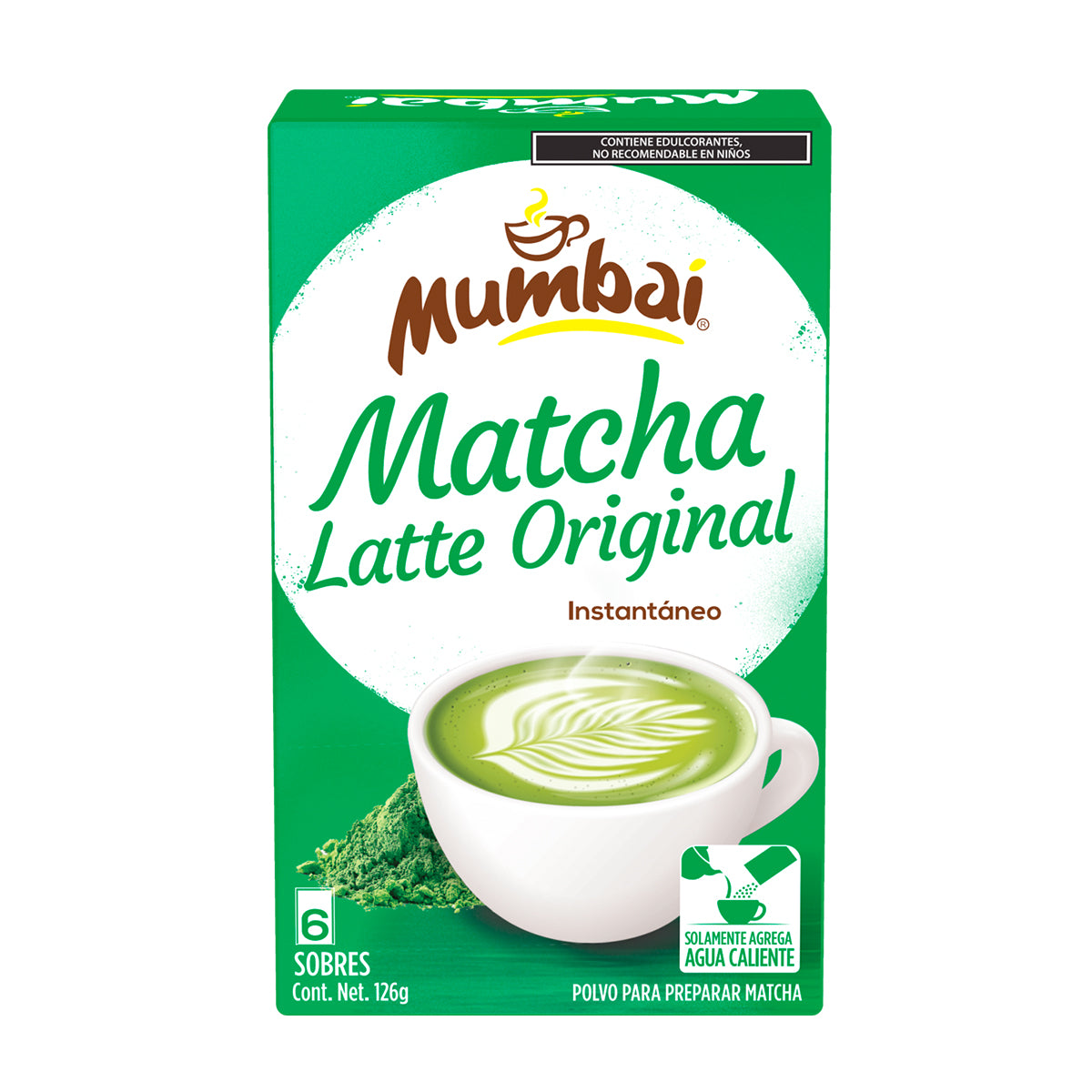 Mumbai Matcha Latte Original 6 sobres
