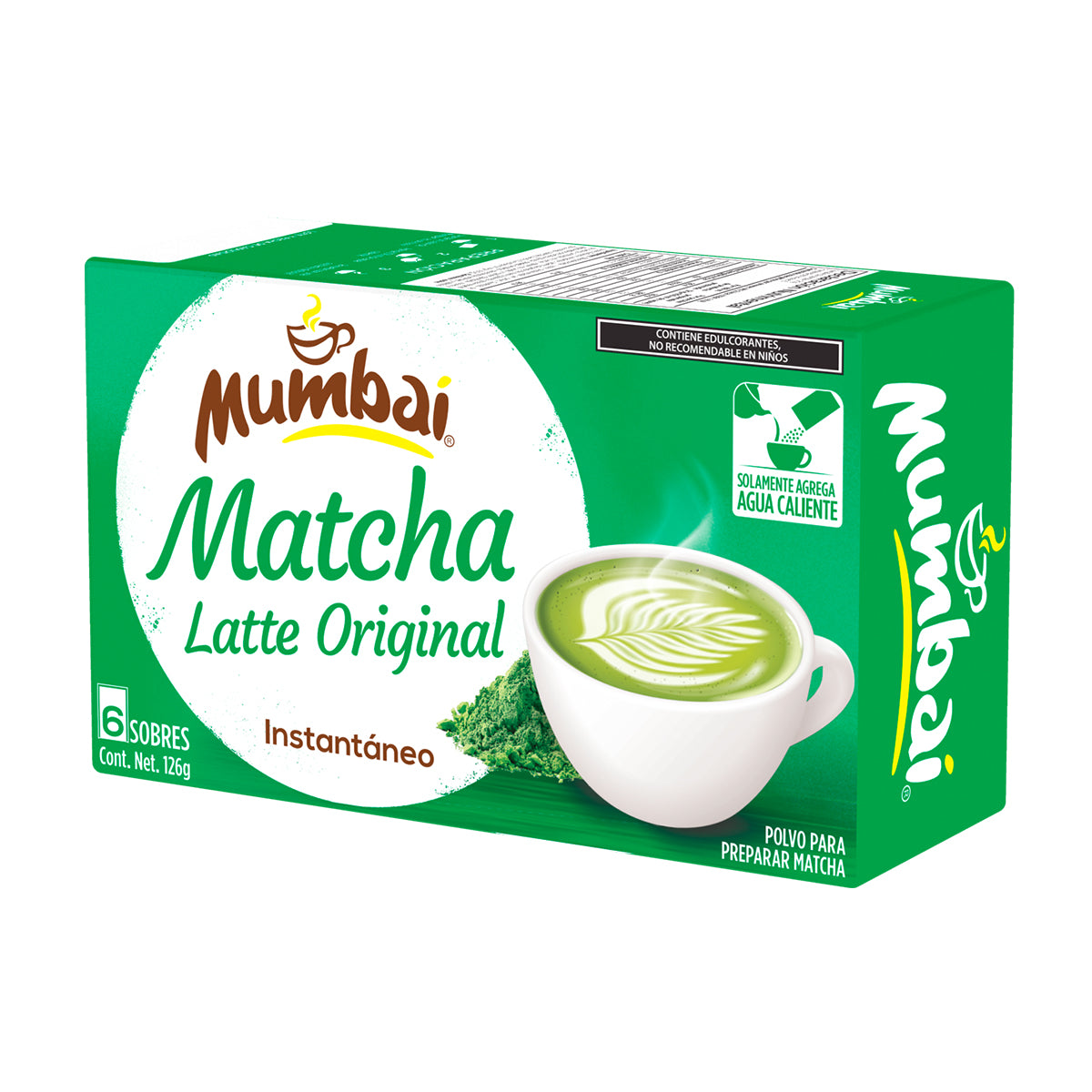 Mumbai Matcha Latte Original 6 sobres