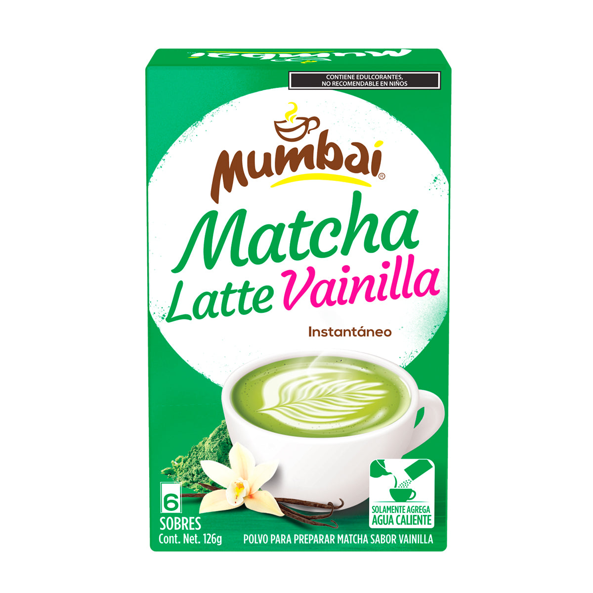 Mumbai Matcha Vainilla 6 sobres
