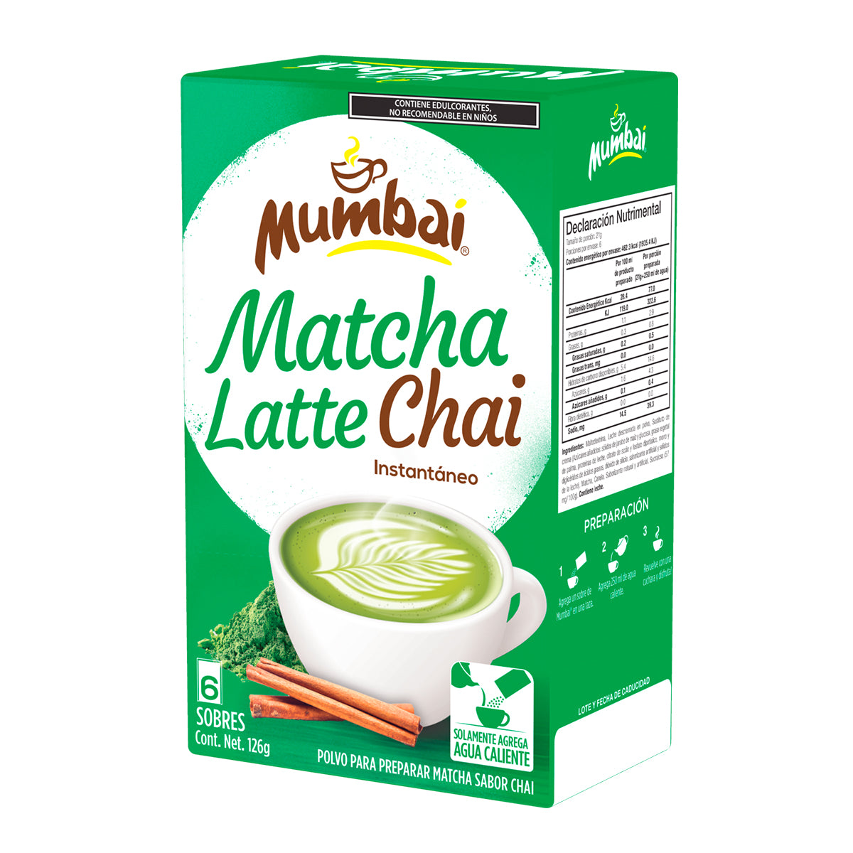 Mumbai Matcha Chai 6 sobres