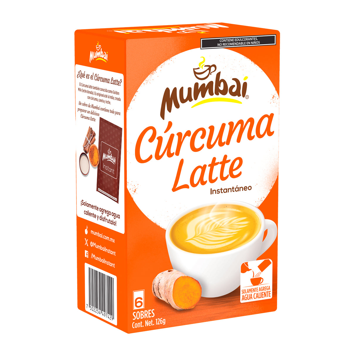 Mumbai Cúrcuma Latte 6 sobres