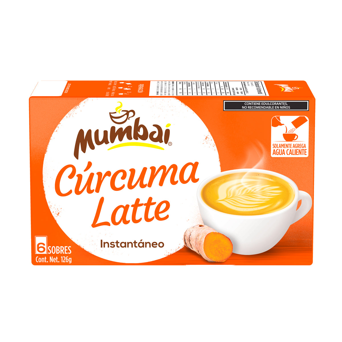 Mumbai Cúrcuma Latte 6 sobres