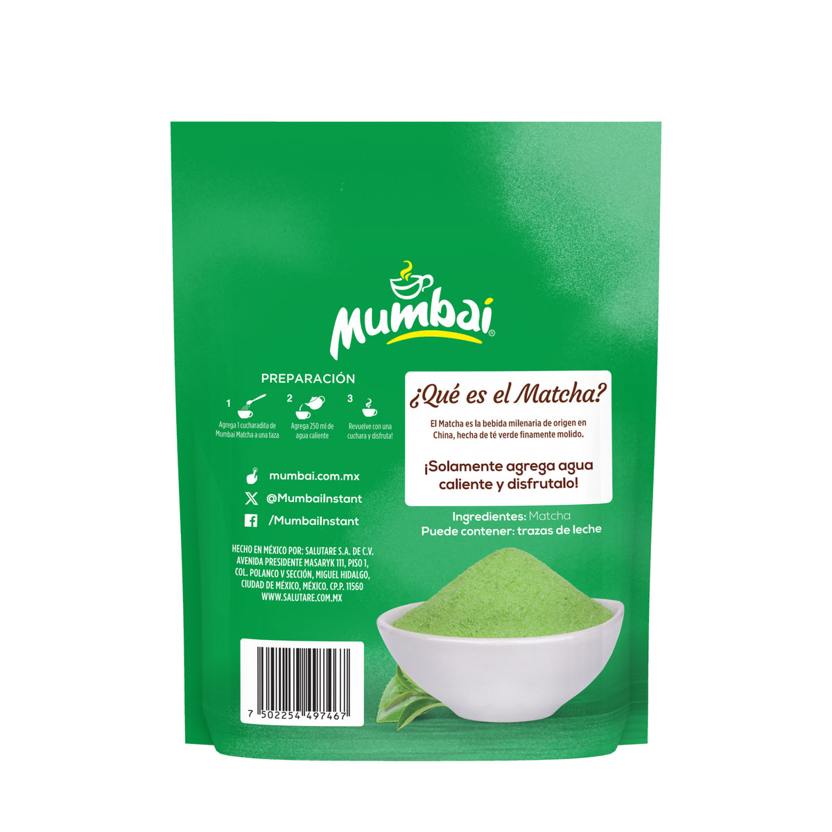 Mumbai Matcha en polvo 60g