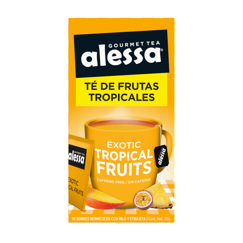 Alessa Té Gourmet Exotic Tropical Fruits 10 sobres