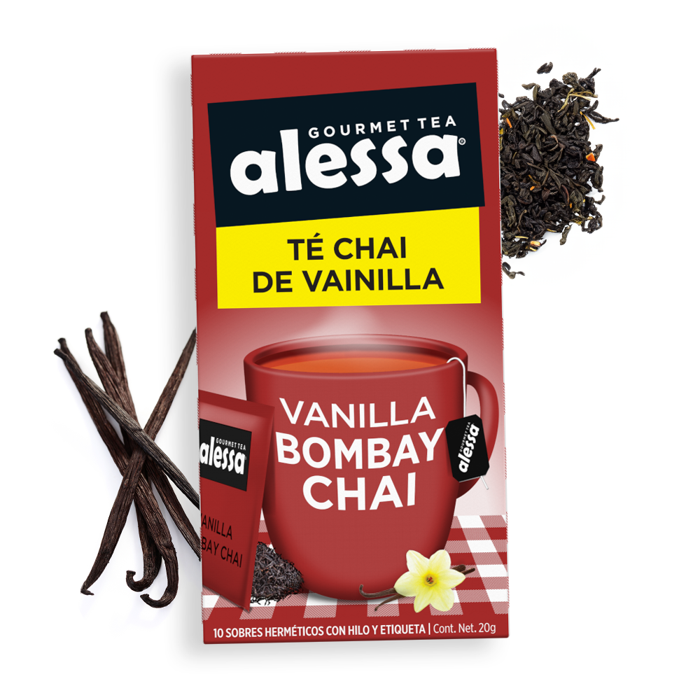 Alessa Té Gourmet Vanilla Bombay Chai 10 sobres
