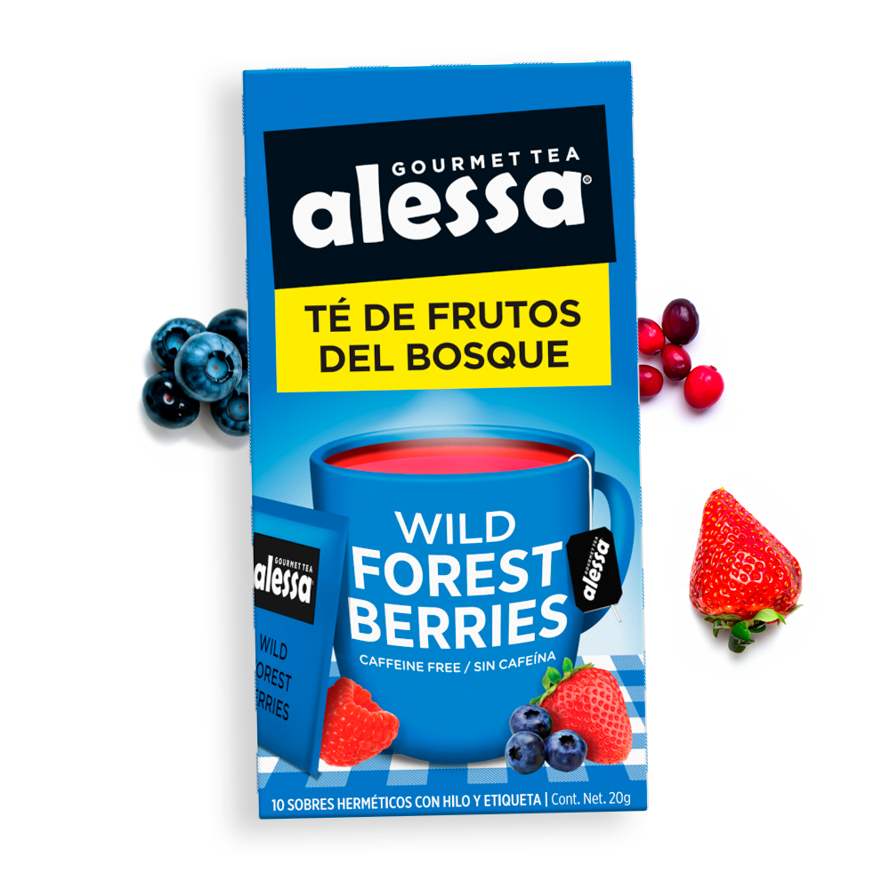 Alessa Té Gourmet Wild Forest Berries 10 sobres