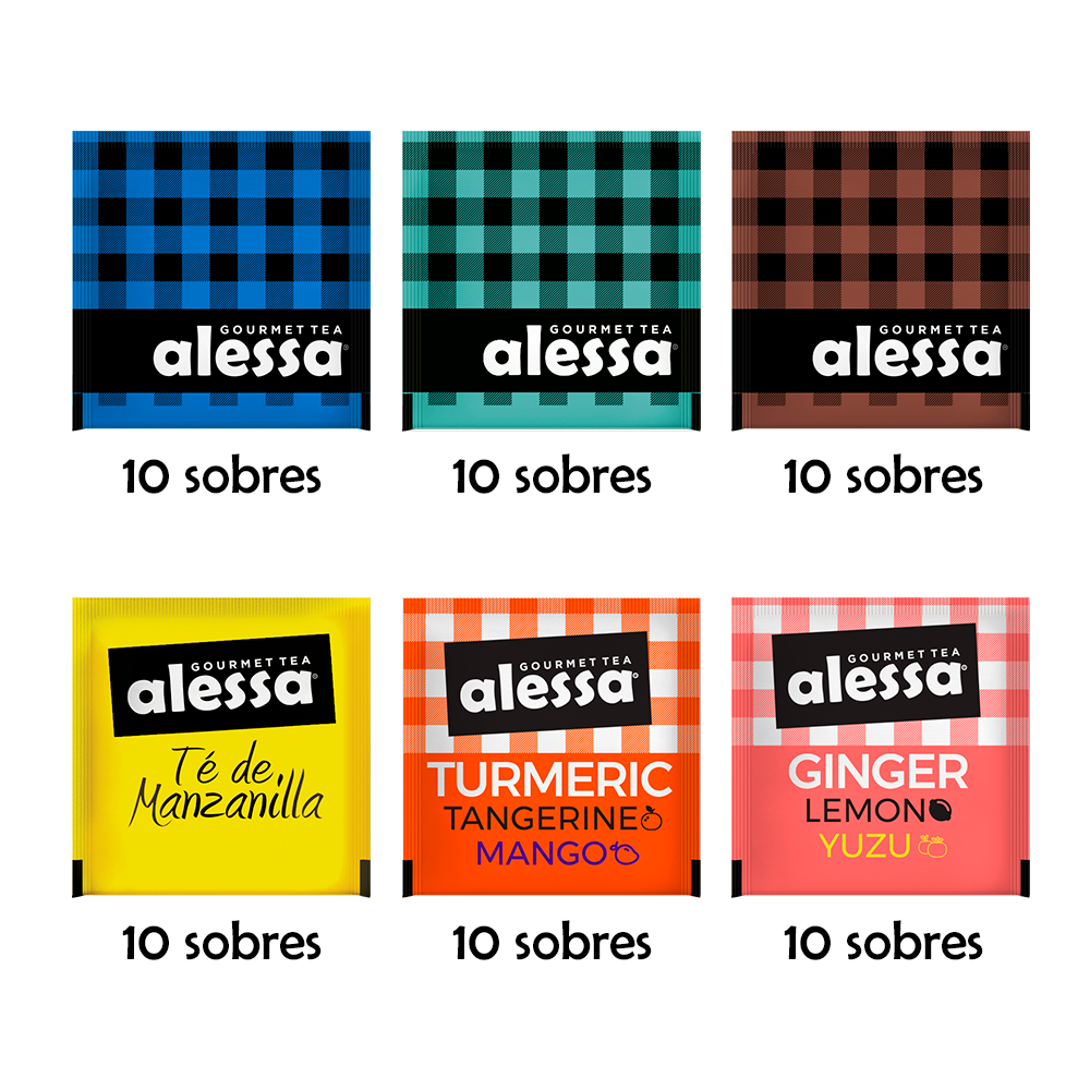 Alessa Cofre de Madera Tealover Edition 6 sabores 60 sobres