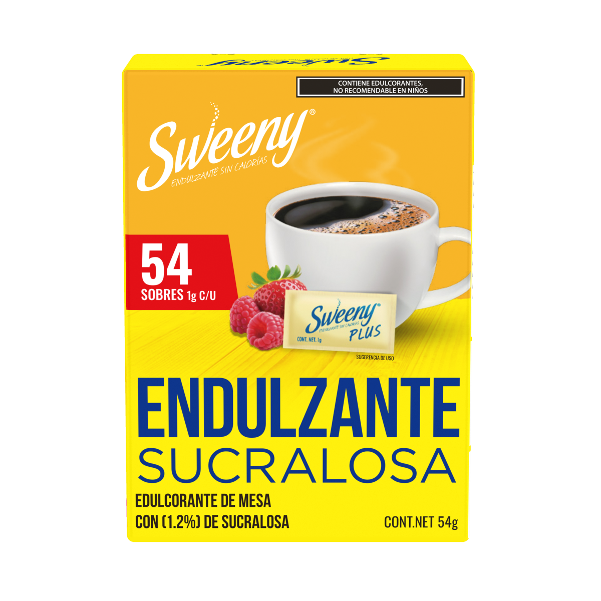 Sweeny Sustituto de azúcar Plus 54 sobres