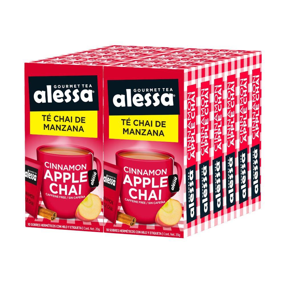 Té Gourmet Alessa Cinnamon Apple Chai 12 Pack 120sobres - Alessa Gourmet Tea