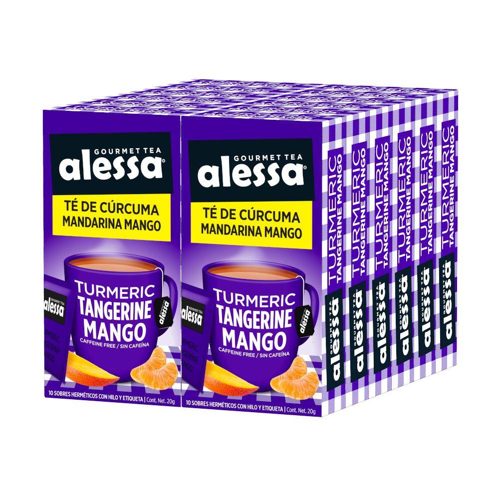 Té Gourmet Alessa Turmeric Tangerine Mango 12 Pack 120 sobres - Alessa Gourmet Tea