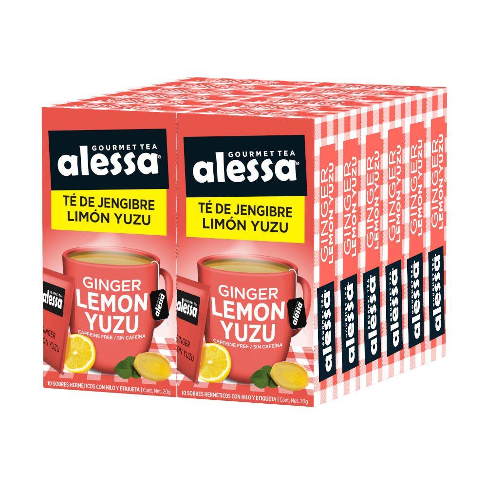 Té Gourmet Alessa Ginger Lemon Yuzu 12 Pack 120 sobres - Alessa Gourmet Tea