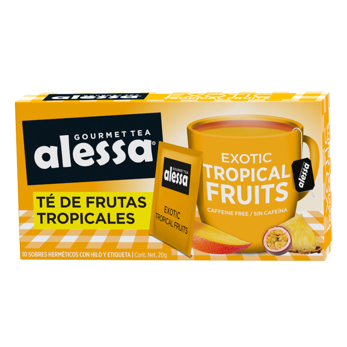 Alessa Té Gourmet Exotic Tropical Fruits 10 sobres