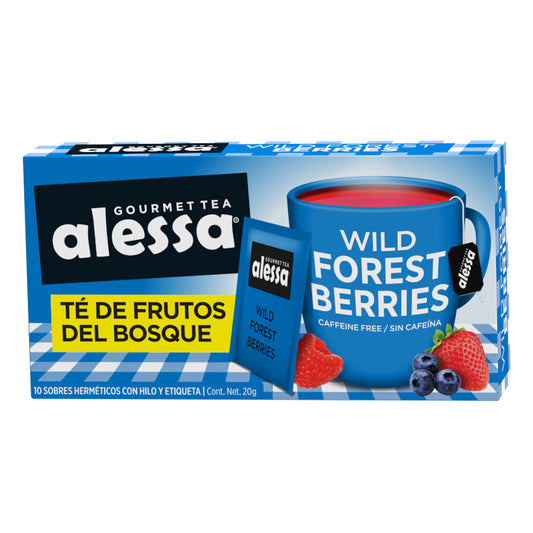 Alessa Té Gourmet Wild Forest Berries 10 sobres