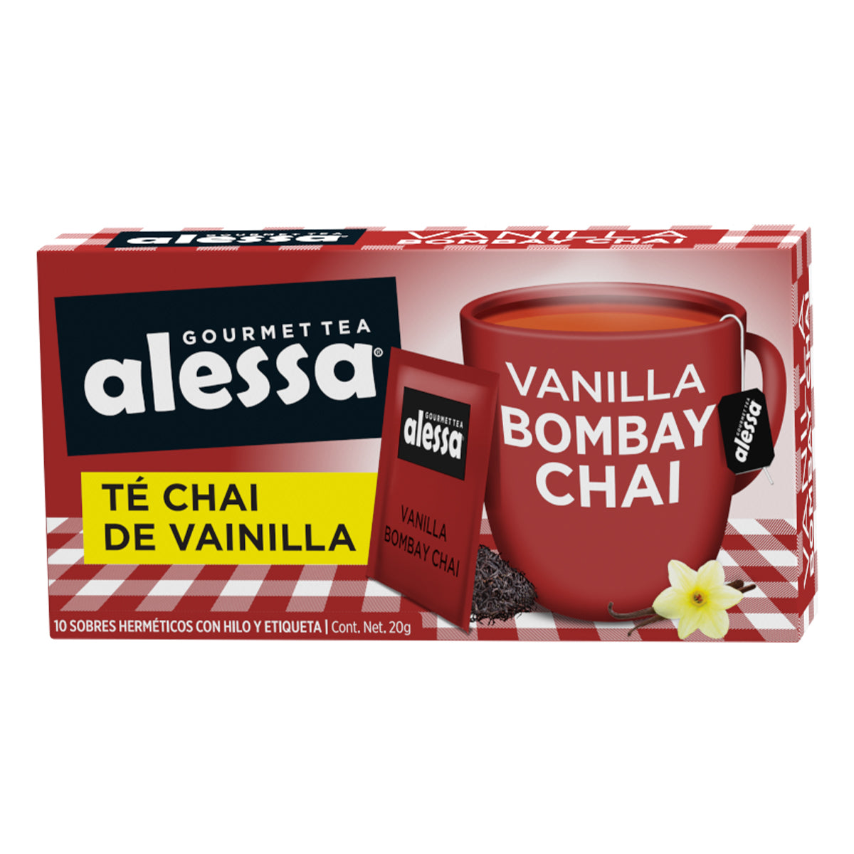 Alessa Té Gourmet Vanilla Bombay Chai 10 sobres