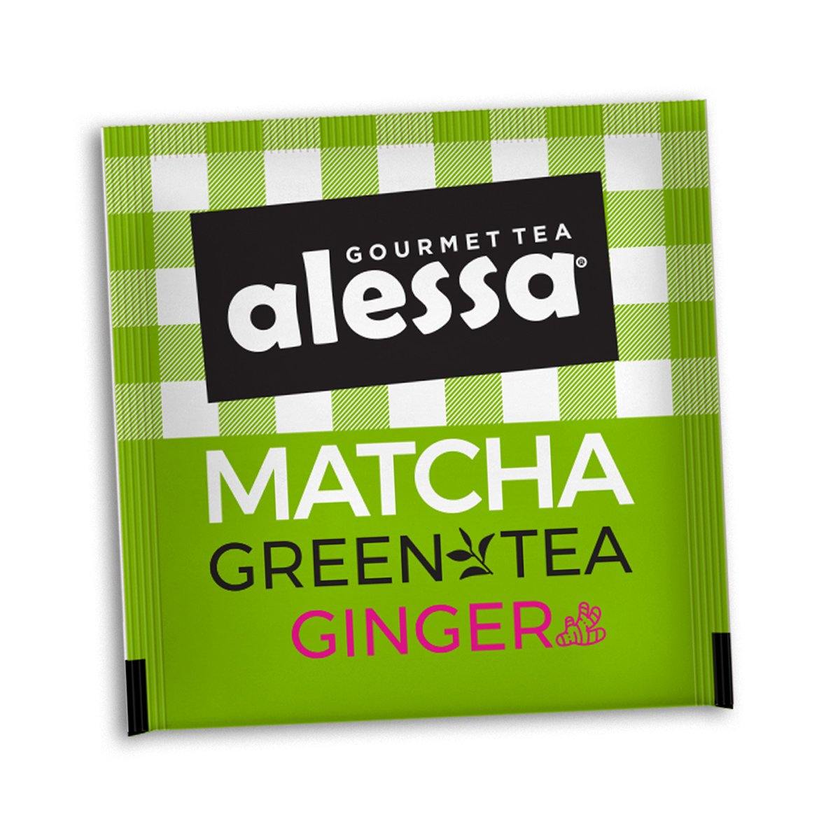 Té Gourmet Alessa Matcha Green Tea Ginger 12 Pack 120 sobres - Alessa Gourmet Tea