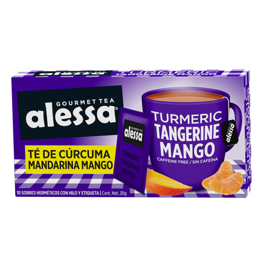 Alessa Té Gourmet Turmeric Tangerine Mango 10 sobres