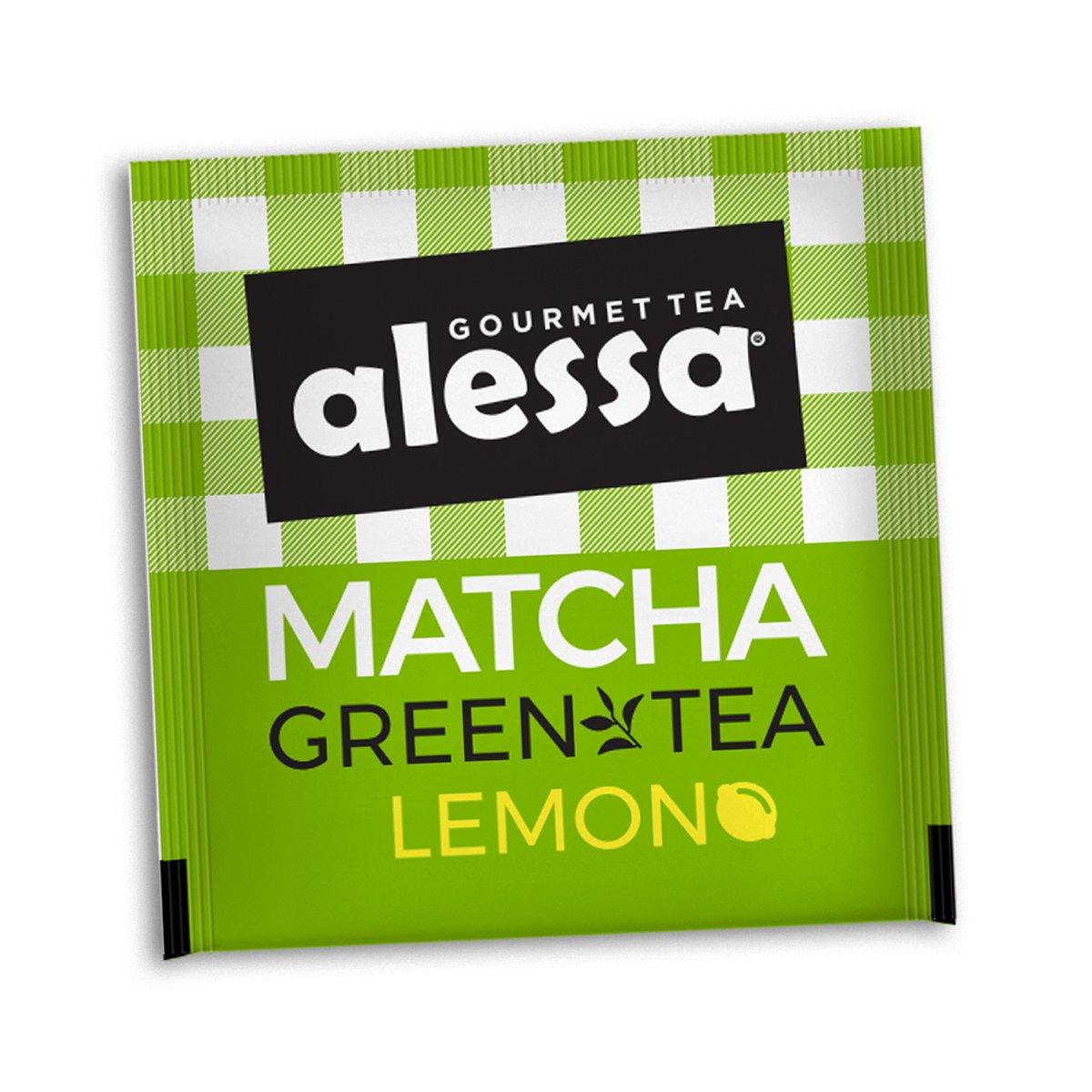 Té Gourmet Alessa Matcha Green Tea Lemon 12 Pack 120 sobres - Alessa Gourmet Tea