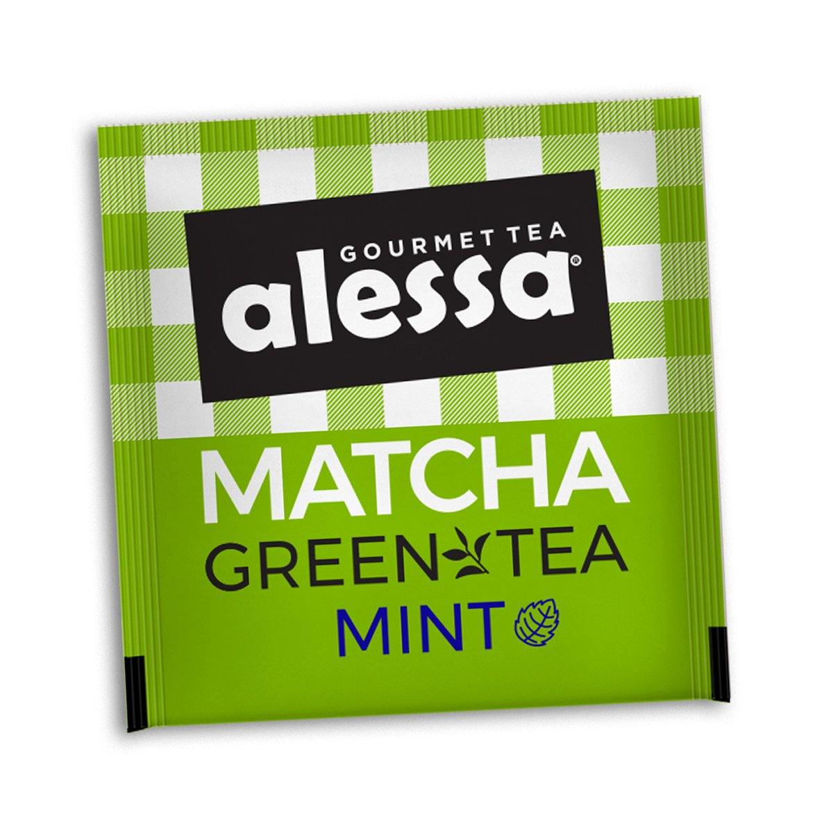 Té Gourmet Alessa Matcha Green Tea Mint 12 Pack 120 sobres - Alessa Gourmet Tea